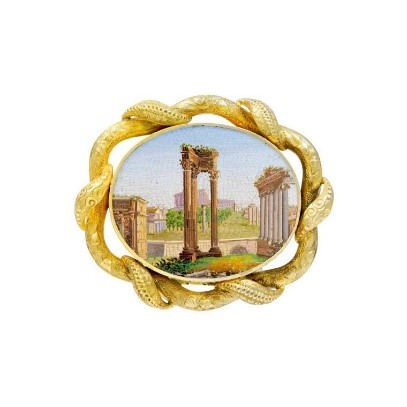 Eternal Roman Mosaic Brooch